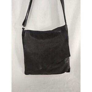 ILI NEW YORK CROSSBODY SHOULDER HOBO MESSENGER Bag Black PEBBLE LEATHER‎ Satchel